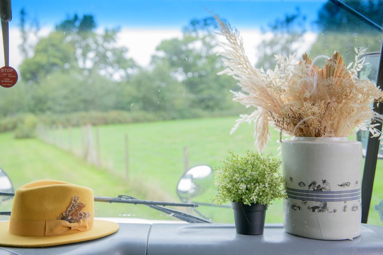 American School Bus Retreat With Hot Tub In Sussex Meadow Uckfield Eksteriør bilde